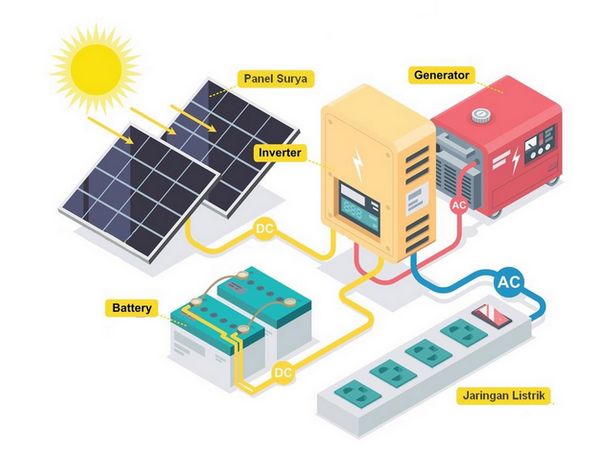 Pemasangan PLTS Off-Grid - Jasa Pemasangan Panel Surya, Jasa Pasang PLTS,  Pasang Panel Surya Jogja - Solar Panel Jogja - Solar Techno